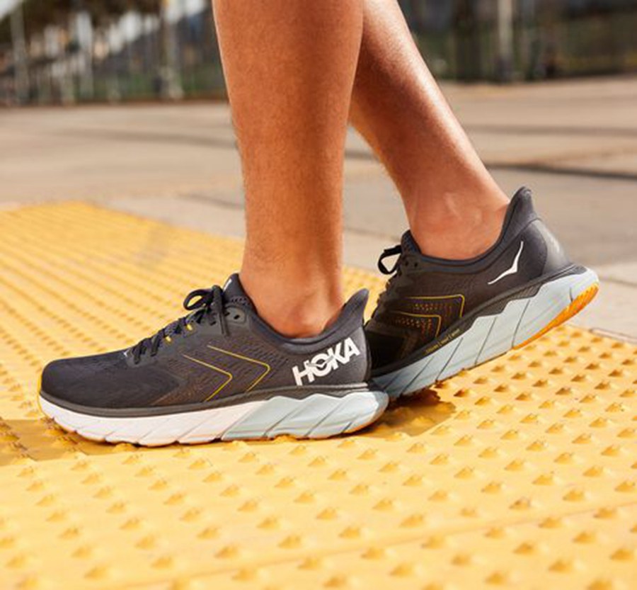 Hoka One One Arahi 5 Promenadskor Herr - Marinblå - CQVUS-7402